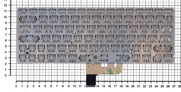 Клавиатура для ноутбука Asus ZenBook UX334FAC, синяя с подсветкой Клавиатура для ноутбука Asus ZenBook UX334FAC, синяя с подсветкой