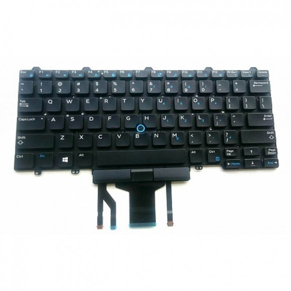 Клавиатура для ноутбука Dell Latitude E5450, E5470, E7450, E7470, E7480, E7490 черная, с подсветкой, с джойстиком Клавиатура для ноутбука Dell Latitude E5450, E5470, E7450, E7470, E7480, E7490 черная, с подсветкой, с джойстиком