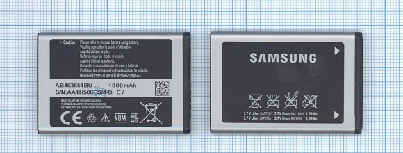 Аккумулятор AB463651BU, AB463651BE для Samsung SGH-F400, SGH-F408, GT-M7500, 3.7В 3.55Wh