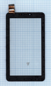 Сенсорное стекло (тачскрин) для Irbis TG71, черное с рамкой, б.у. Сенсорное стекло (тачскрин) для Irbis TG71, черное с рамкой, б.у.