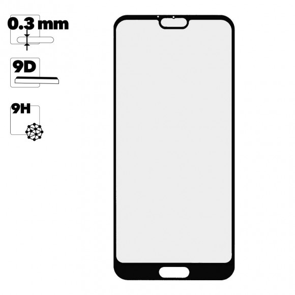 Защитное стекло для Huawei Honor 10 Edge To Edge 9H Glass Shield 9D (желтая подложка)