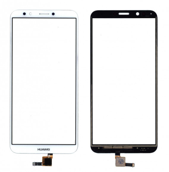 Сенсорное стекло (тачскрин) для Huawei Honor 7C Pro, белый