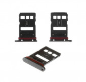 Держатель (лоток) SIM-карты для Huawei P30 Pro, черный