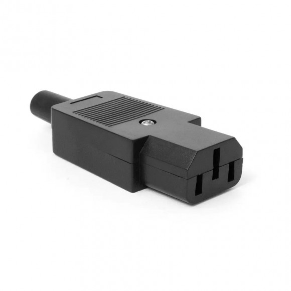Розетка электрическая кабельная, IEC 60320, C13, 10A, 250V, разборная, черная, LAN-IEC-320-C13