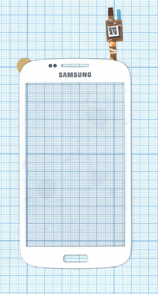 Сенсорное стекло (тачскрин) для Samsung Galaxy Core (i8260) (4.3"), белый