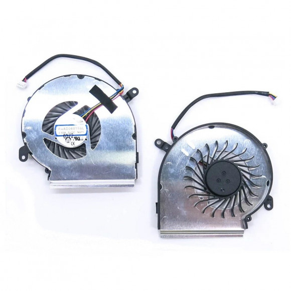 Вентилятор (кулер) для ноутбука MSI GE62VR, GE72VR, GP62MVR, GP62VR, GP72VR, GPU, 4-pin