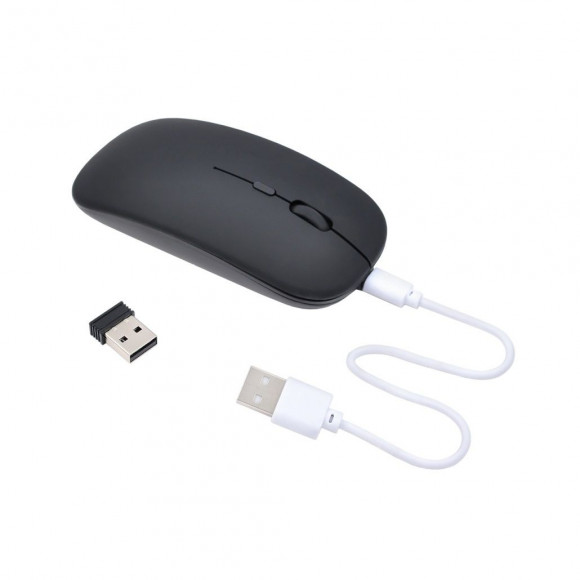 Мышь беспроводная с бесшумным нажатием M27, черный (Vixion) Мышь беспроводная с бесшумным нажатием M27, черный (Vixion)