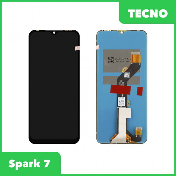 LCD дисплей для Tecno Spark 7, Infinix Hot 10i в сборе с тачскрином, 100% оригинал (черный)