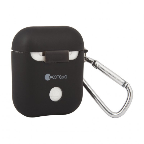 Силиконовый чехол AirPods COTEetCI AirPods TPU Case (черный)