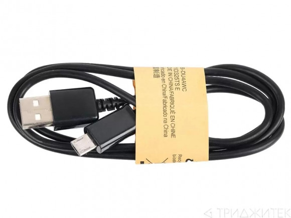 USB Дата-кабель MicroUSB, черный (в упаковке)