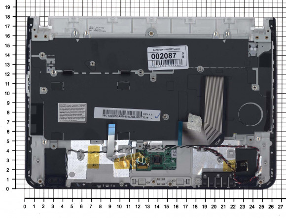 Клавиатура для ноутбука ноутбука Samsung N210, N220 топ-панель, белая Клавиатура для ноутбука ноутбука Samsung N210, N220 топ-панель, белая