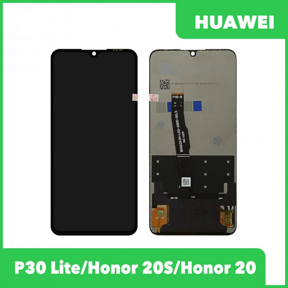 LCD дисплей для Huawei P30 Lite, Honor 20S, Honor 20 Lite с тачскрином (черный) 100% оригинал