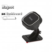 Автомобильный держатель Hoco CA53 Intelligent Dashboard In-Car Holder, черный Автомобильный держатель Hoco CA53 Intelligent Dashboard In-Car Holder, черный