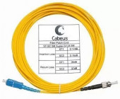 Шнур оптический simplex Cabeus FOP(s)-9-SC-ST-5m