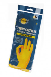 Перчатки резиновые AVIORA 402-568, размер L BL1 Перчатки резиновые AVIORA 402-568, размер L BL1