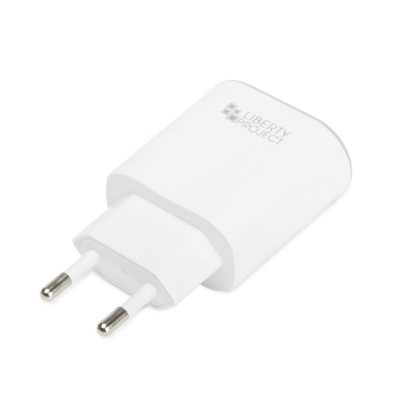 Сетевое зарядное устройство "LP" с двумя выходами USB 2.4A + кабель MicroUSB Classic Plus (белый, коробка)