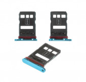 Держатель (лоток) SIM-карты для Huawei P30 Pro, синий