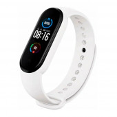 Ремешок для Xiaomi Band 5, 6 Sport силикон (белый) Ремешок для Xiaomi Band 5, 6 Sport силикон (белый)