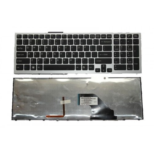 Клавиатура для ноутбука SONY VAIO VPC-F VPC-F11HGX VPCF11HGX VPC-F115FM VPCF115FM ЧЁРНАЯ подсветка РУССКАЯ РАСКЛАДКА