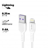 USB Дата-кабель Earldom EC-085I Apple 8-pin, 0.25 метра, белый USB Дата-кабель Earldom EC-085I Apple 8-pin, 0.25 метра, белый