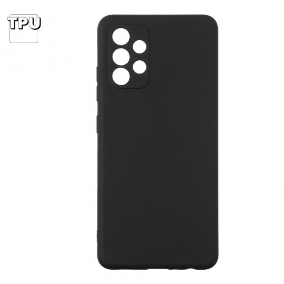 Силиконовый чехол "LP" для Samsung Galaxy A32 (A325F) TPU, черный, непрозрачный (европакет)