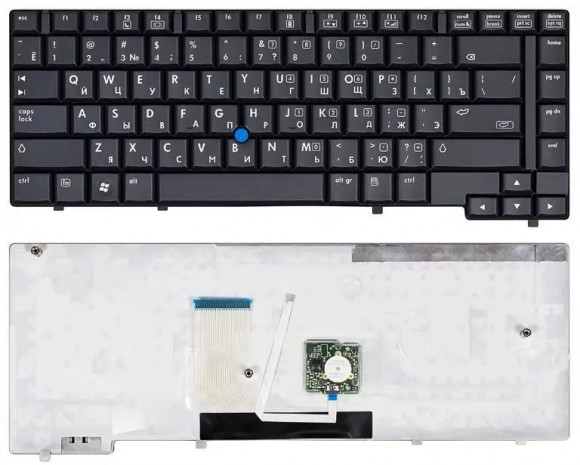 Клавиатура для ноутбука HP Compaq 6910, 6910p, черная с указателем