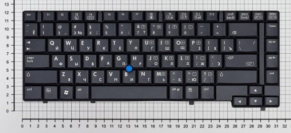 Клавиатура для ноутбука HP Compaq 6910, 6910p, черная с указателем Клавиатура для ноутбука HP Compaq 6910, 6910p, черная с указателем