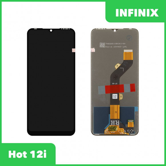 LCD дисплей для Infinix Hot 12i в сборе с тачскрином, 100% оригинал (черный)
