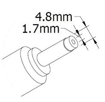 Кабель питания ноутбука COMPAQ. Штекер 4.8*1.7 мм Кабель питания ноутбука COMPAQ. Штекер 4.8*1.7 мм