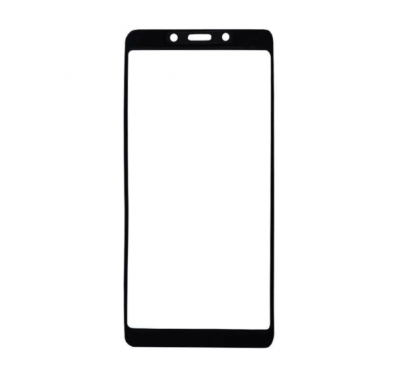 Защитное стекло "LP" для Huawei Honor 6A Thin Frame Full Glue с рамкой 0.33 мм 9H, черное