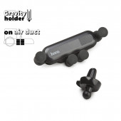 Автомобильный держатель Hoco CA51 Air Outlet Gravity In-Car Holder, черный Автомобильный держатель Hoco CA51 Air Outlet Gravity In-Car Holder, черный