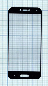 Защитное стекло "Полное покрытие" для Xiaomi Mi5C, черное Защитное стекло "Полное покрытие" для Xiaomi Mi5C, черное