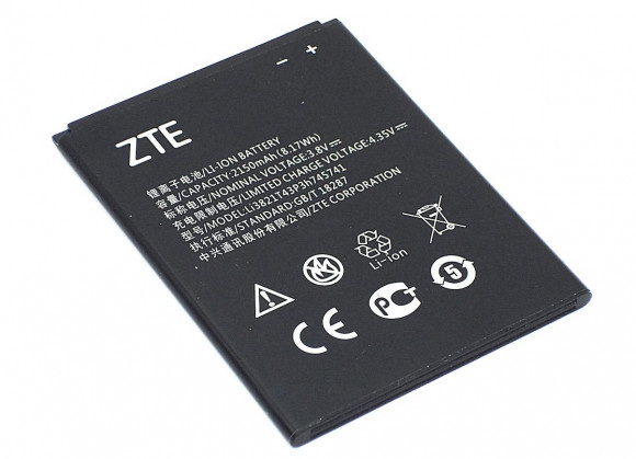 Аккумулятор Li3821T43P3h745741 для ZTE Blade L5 Plus, 3.8В 2150мАч