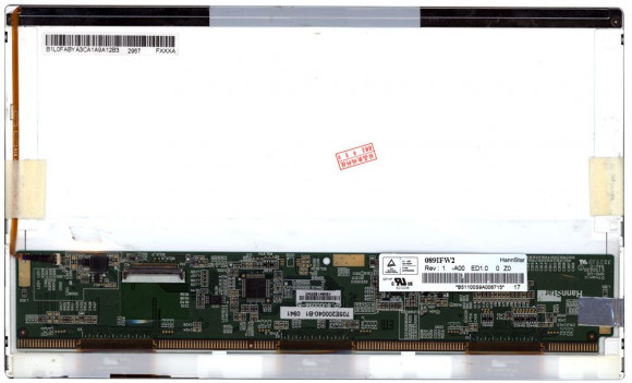 Матрица (экран) для ноутбука HSD089IFW2-A00, 8.9", 1024x600, 40 pin, LED, матовая