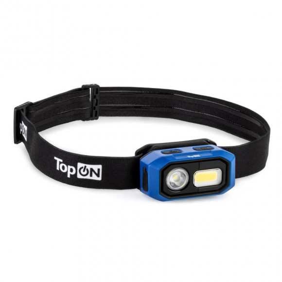 Налобный фонарь TopON TOP-MX03HL LED 3 Вт 480 лм 3.7 В 1.4 Ач 5.2 Втч, магнитное крепление, IP54