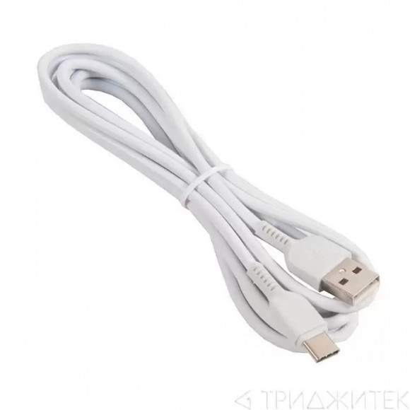 Кабель USB НОСО x20 Flash Type-С, белый