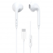 Гарнитура WK YA02 USB Type-C, громкость +/-, вкладыши, 1.2м, белый Гарнитура WK YA02 USB Type-C, громкость +/-, вкладыши, 1.2м, белый