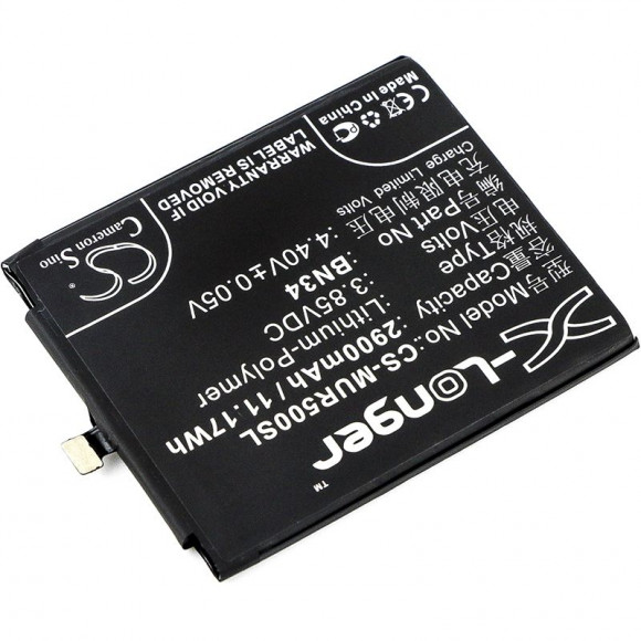 Аккумулятор CS-MUR500SL, BN34 для Xiaomi Redmi 5A, 3.85В, 2900мАч, 11.17Wh