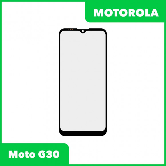 Стекло для переклейки дисплея Motorola Moto G30, черный