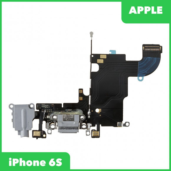 Системный разъем (разъем зарядки) для Apple iPhone 6S с аудио разъемом (разъемом гарнитуры) c микрофоном