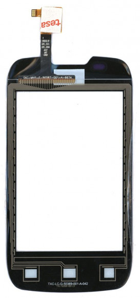 Сенсорное стекло (тачскрин) для Fly Glory (IQ431), Era Nano 1 (IQ432), черный