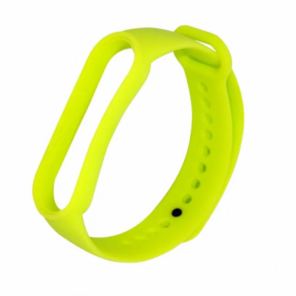 Ремешок для Xiaomi Band 5, 6 Sport силикон (лайм)