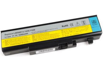 Аккумулятор (батарея) для ноутбука Lenovo IdeaPad Y450, Y550A (L08L6D13) 11.1V 5200mAh