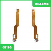 Системный разъем (разъем зарядки) для Realme GT 5G, разъем гарнитуры и микрофон Системный разъем (разъем зарядки) для Realme GT 5G, разъем гарнитуры и микрофон