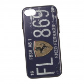 Защитная крышка для Apple iPhone 8, 7 с фактурным покрытием "Номер Энзо Феррари", синий (коробка) Защитная крышка для Apple iPhone 8, 7 с фактурным покрытием "Номер Энзо Феррари", синий (коробка)