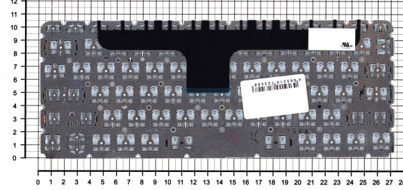 Клавиатура для ноутбука HP Envy 13-d золотистая с подсветкой