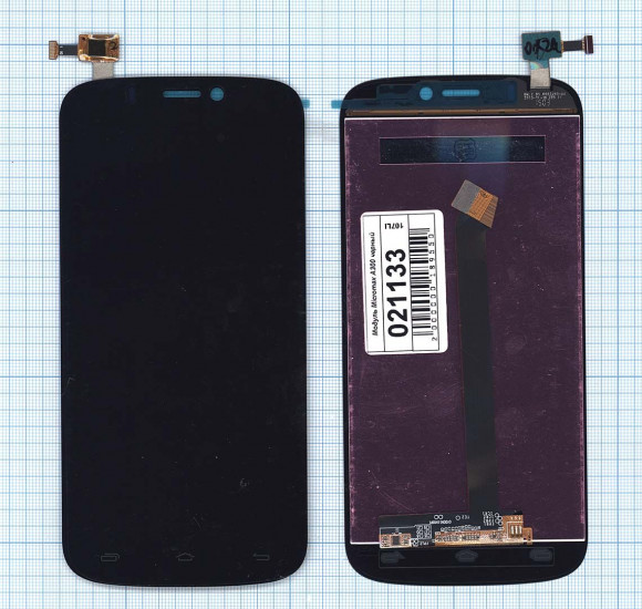 Модуль (матрица + тачскрин) для Micromax Canvas Gold (A300), черный
