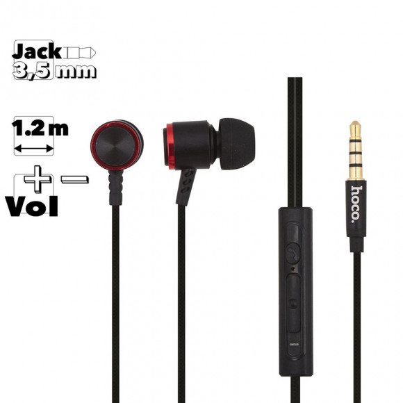 Гарнитура Hoco M42 Ice Rhyme Wire Control Earphones With Mic, черная