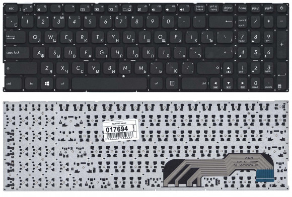 Клавиатура для ноутбука Asus R541U, X541, X541NA, X541S, X541U, F541, черная (OKNBO-6122RU0Q)