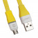 USB LED кабель передачи данных Zetton Flat разъем MicroUSB плоский, пластиковые разьемы (желтый, OEM) USB LED кабель передачи данных Zetton Flat разъем MicroUSB плоский, пластиковые разьемы (желтый, OEM)
